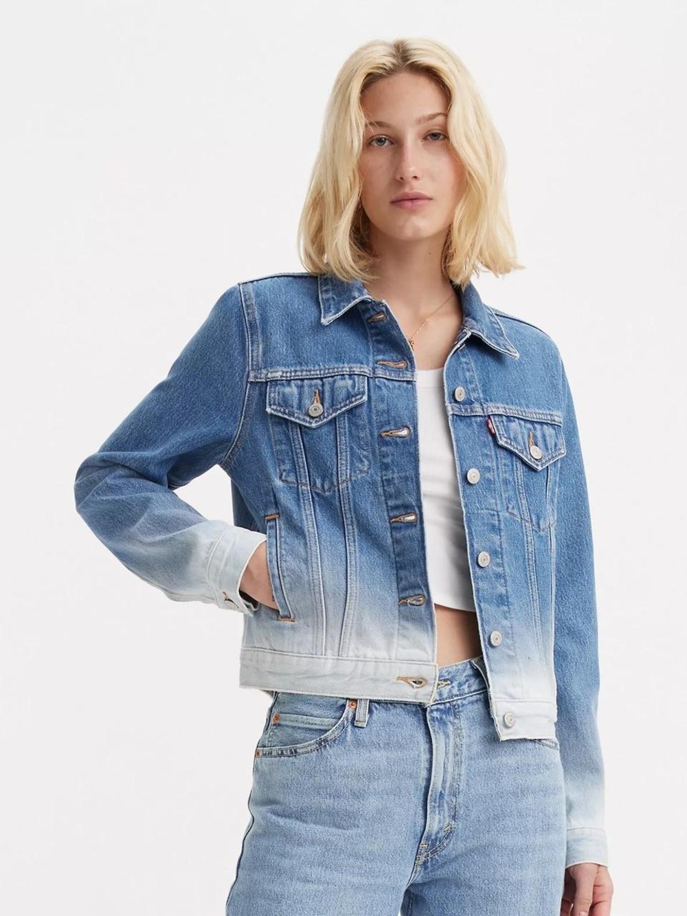 Levi's Women's Blue Ombre Denim Jacket